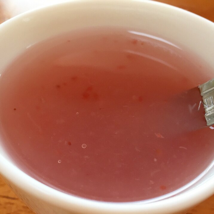 いちごくず湯